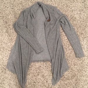 Grey, high low cardigan